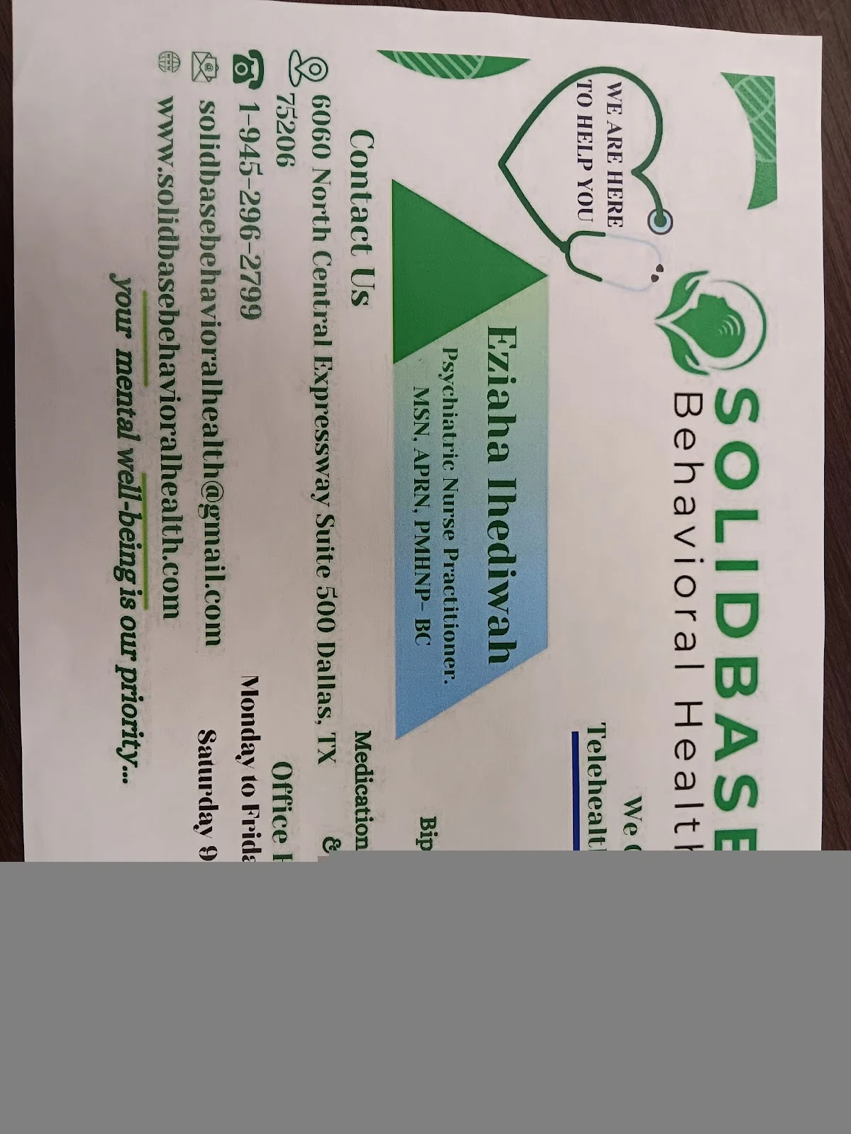 SOLIDBASE BEHAVIORAL HEALTH